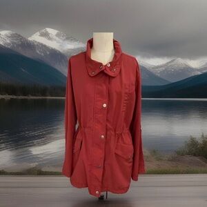 Sanctuary lightweight jacket. Size L. Dark pink color.